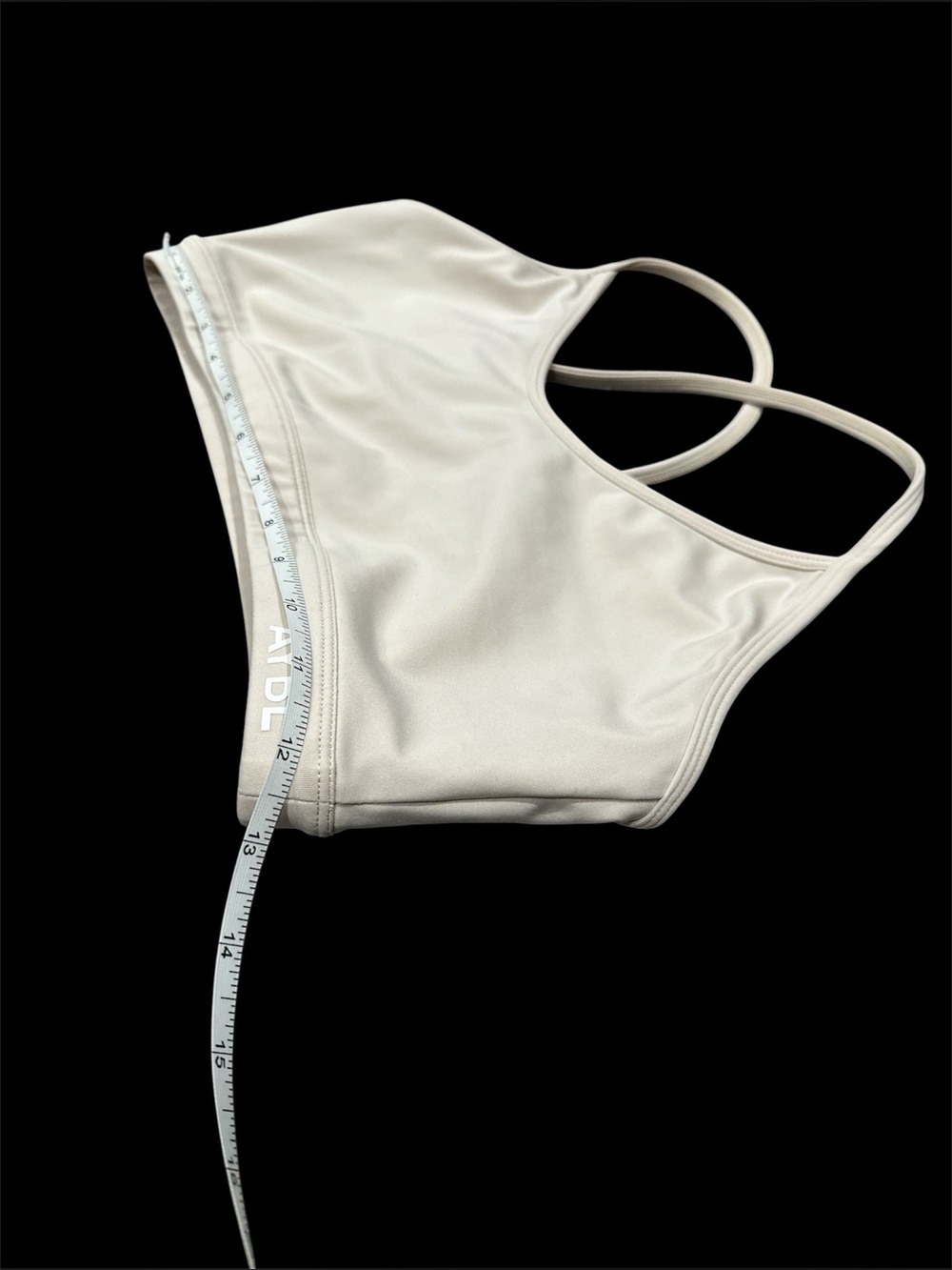 AYBL Women's Crossback Sports Bra in Light Beige Medium - Picture 5 of 5